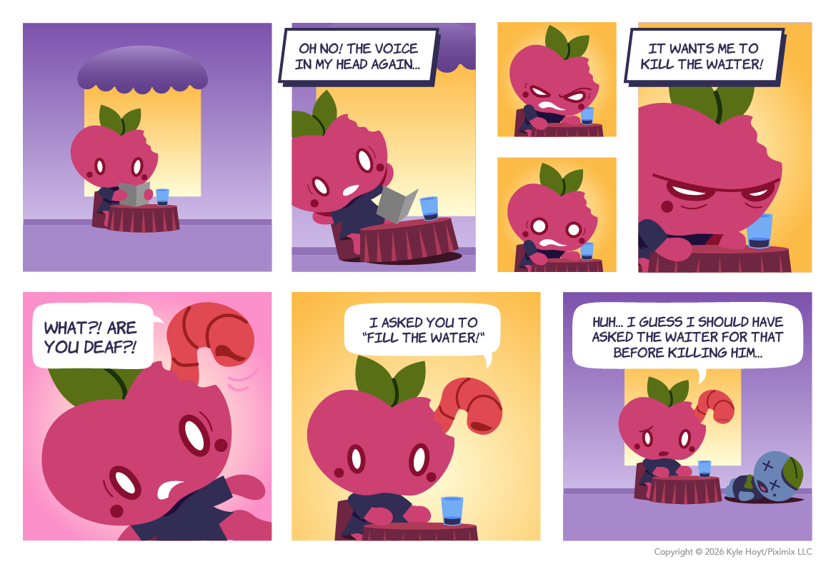 Appley hears voices in her head