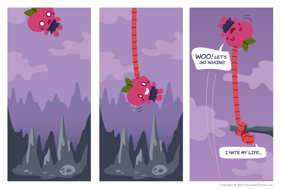 Appley is a bungee addict