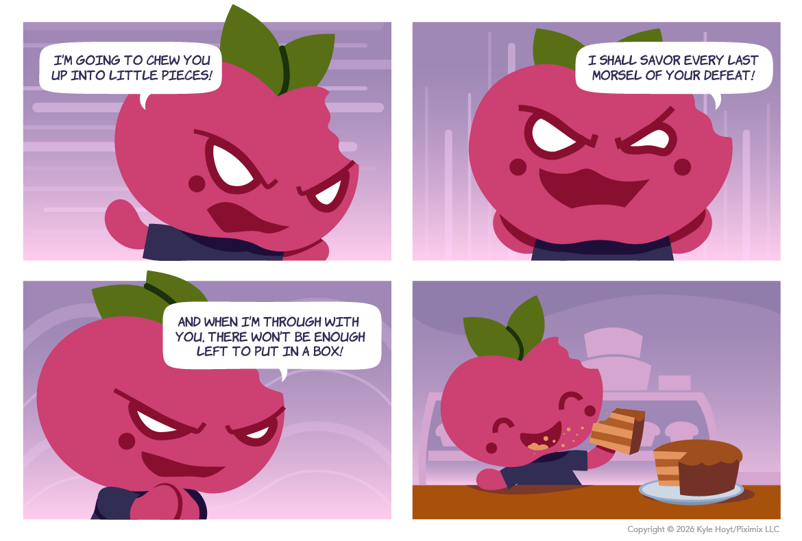 Appley has a mean appetite