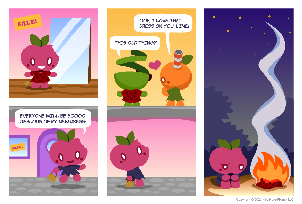 Appley is a fashion victim