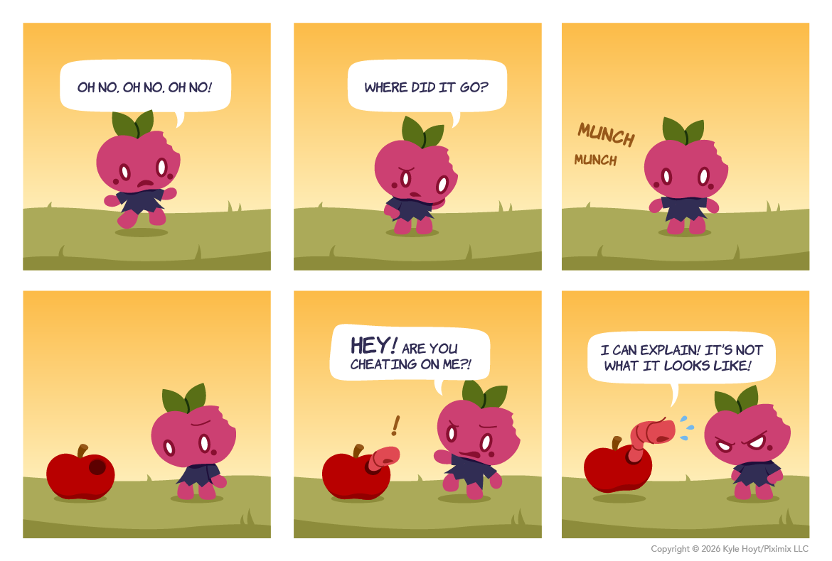 Appley worms out of an awkward situation