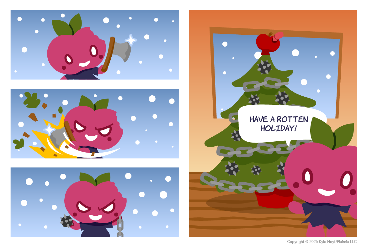 Appley gets fiendishly festive