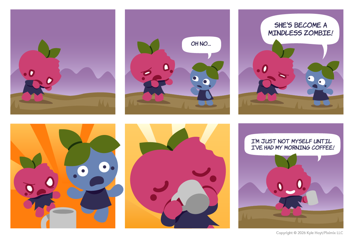 Appley needs her caffeine