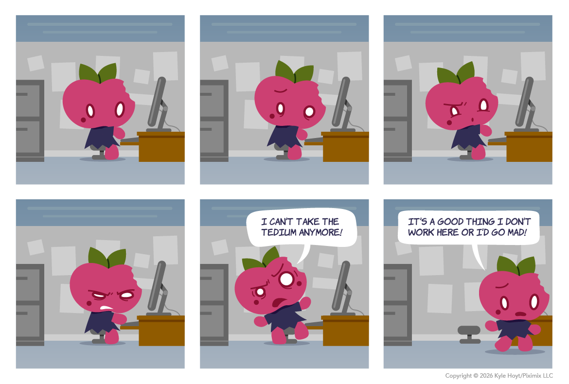 Appley is a working stiff