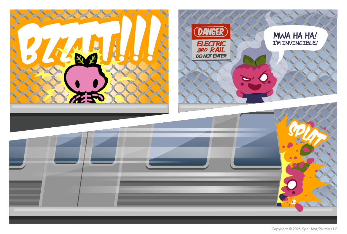 Appley touches the third rail