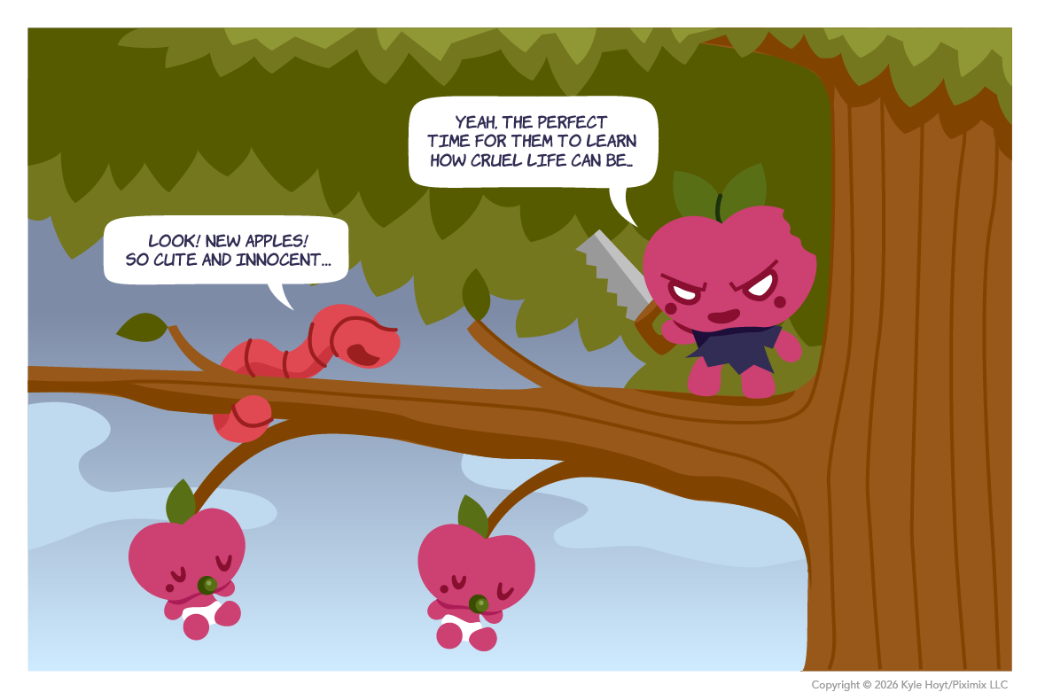 Appley is bad with kids