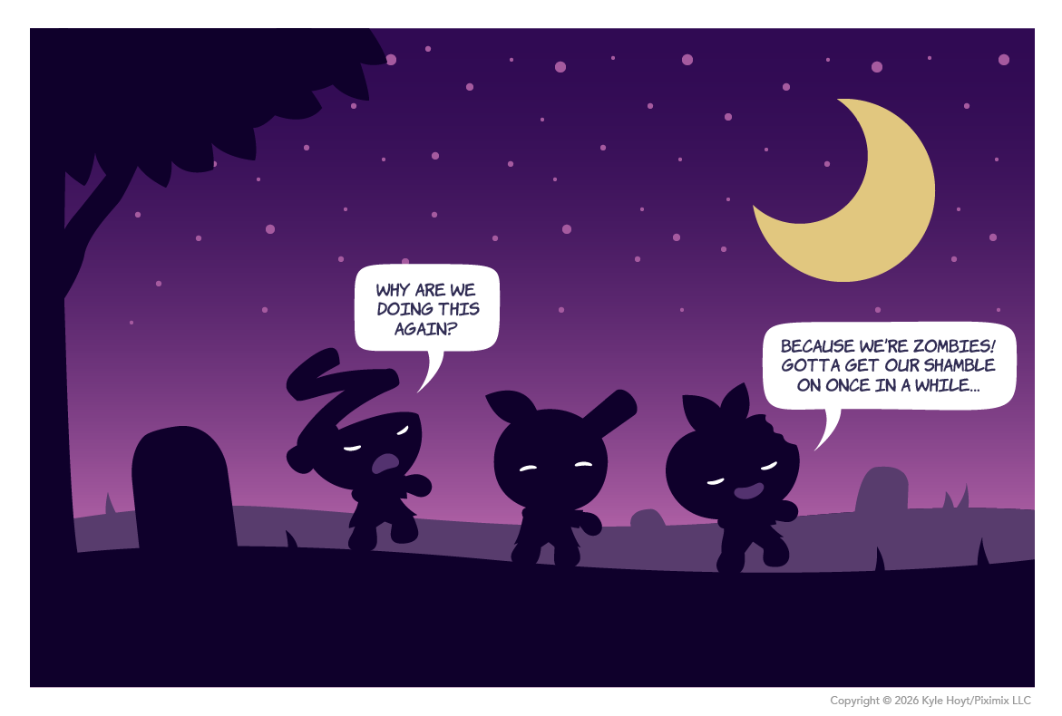 Appley gets her shamble on