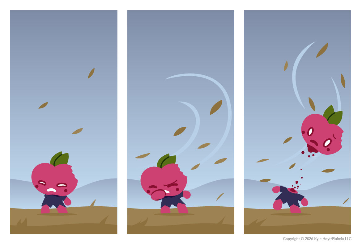 Appley gets blown away