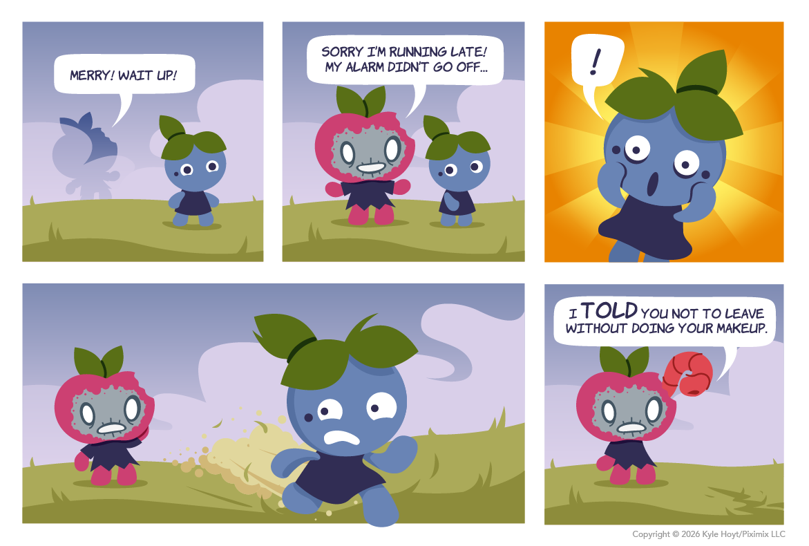 Appley puts her face on