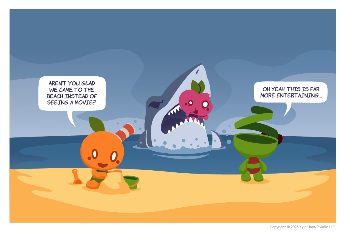 Appley's life is a beach