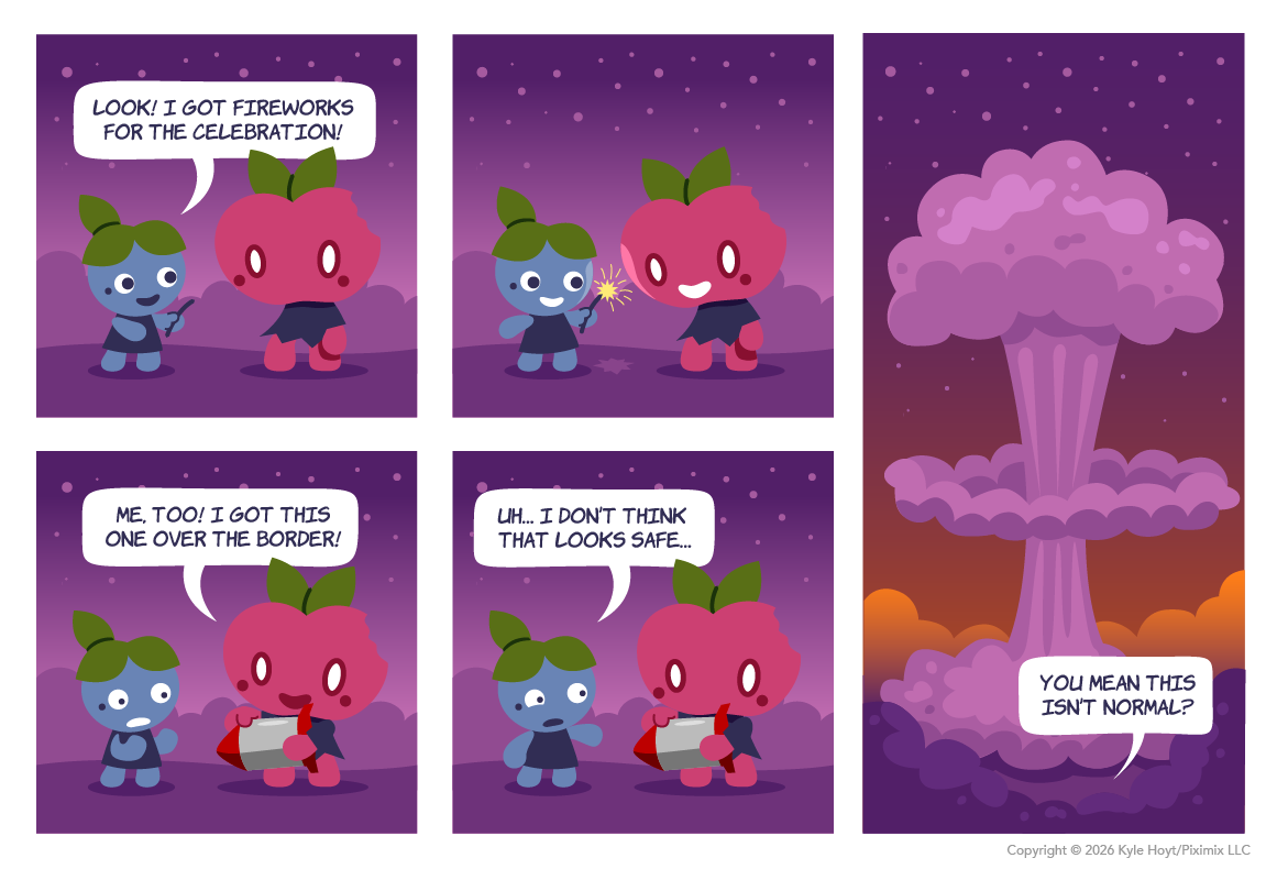 Appley has an atom bomb