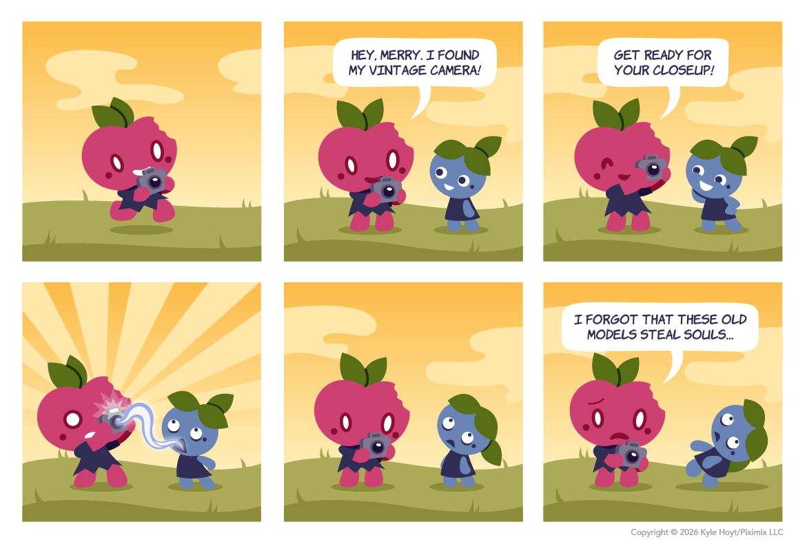 Appley shoots and scares