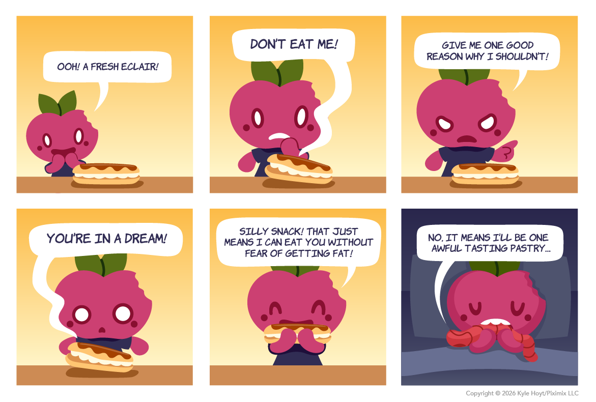 Appley can't stop dreaming