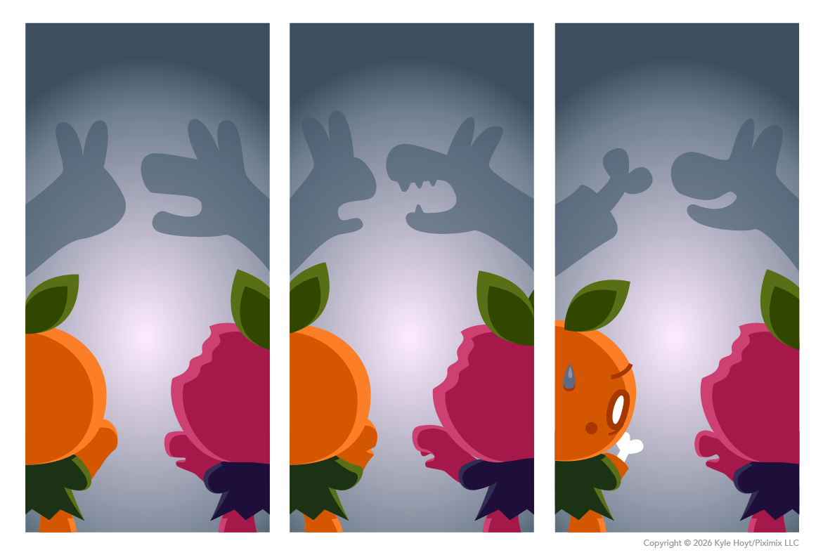 Appley casts a mean shadow