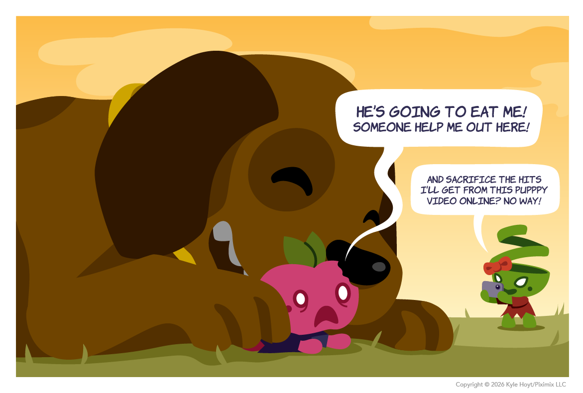 Appley goes to the dogs