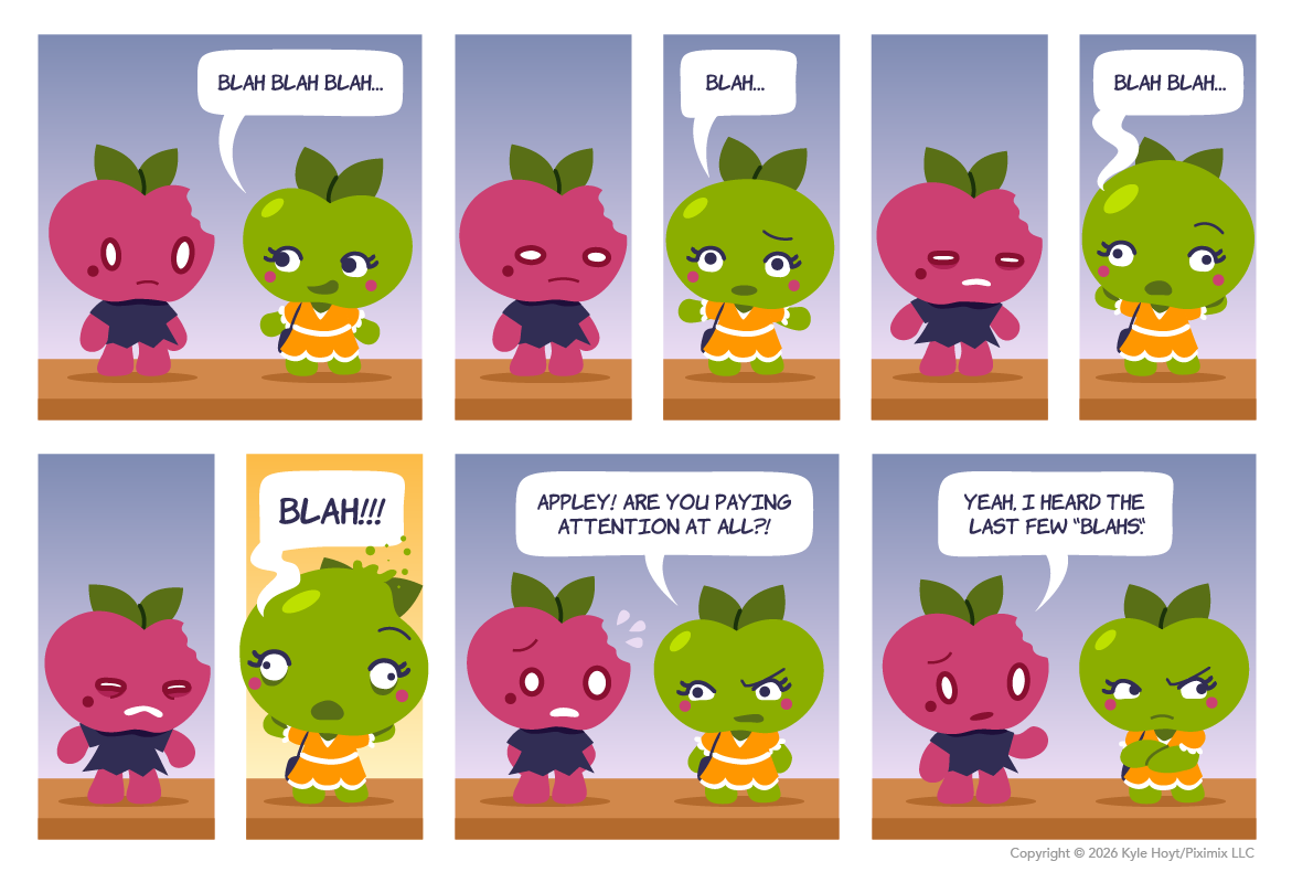 Appley has a case of the blahs