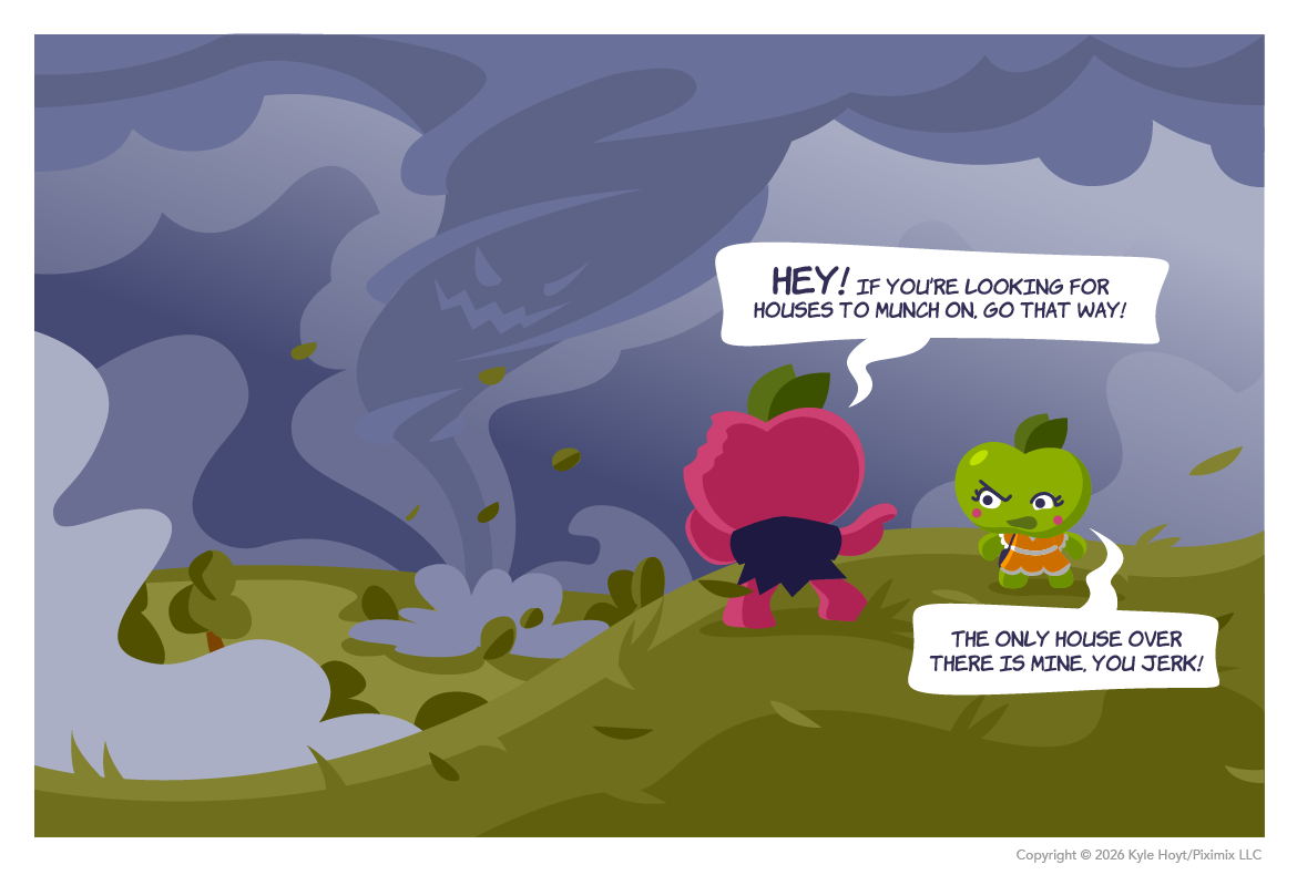 Appley plays twister with her sister