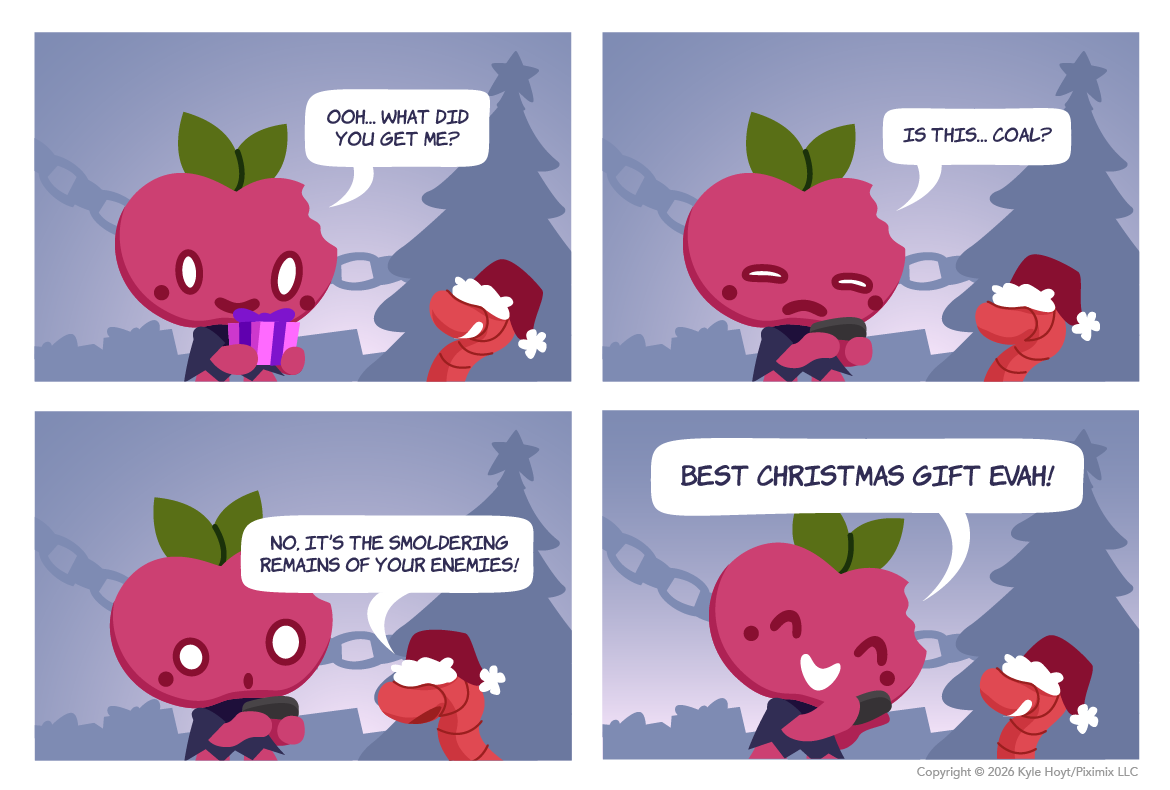 Appley gets the gift that keeps giving