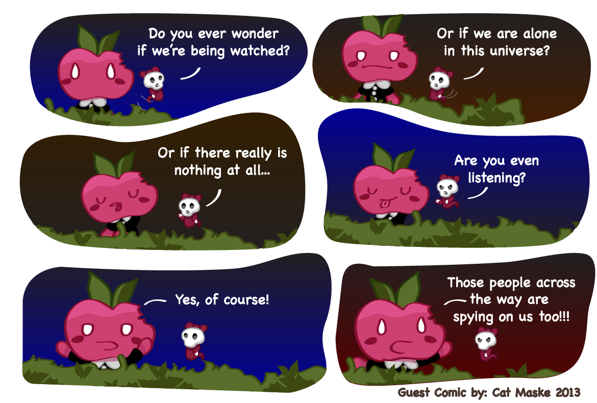 Guest comic: Appley watches the watchers