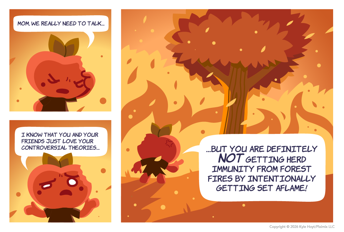 Appley didn't start the fire